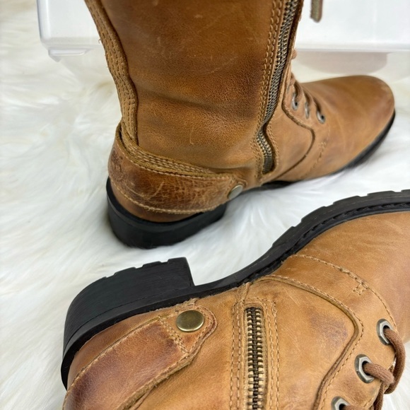 TIMBERLAND CHARLES TALL LACE UP BOOTS WITH ZIPPER SIZE 7 WOMAN - Picture 8 of 16